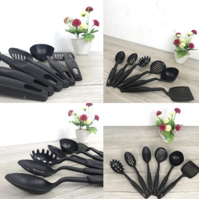 Gotama Sepatula  Set Isi 6 Pcs Cooking Set Accessories Kitchen Silikon Perlengkapan Rumah Masak