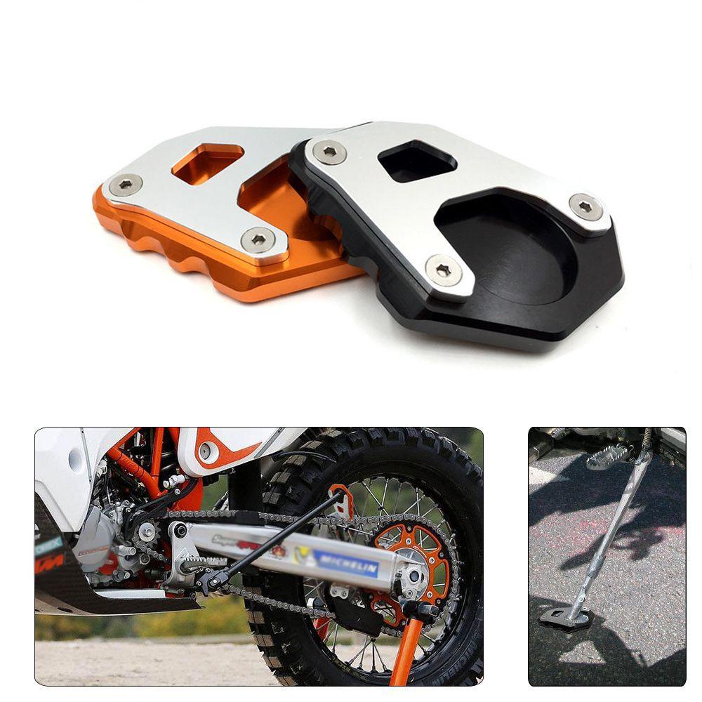 Populer Foot Extension Magnifying Pad Bagian Motor Side Stand Penyangga Kaki Side Kick Stand Untuk Ktm1290 1050 1190 ADV