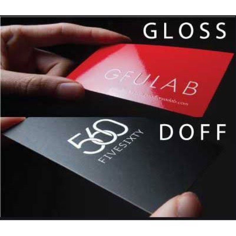 

Laminasi doff & gloss A3+