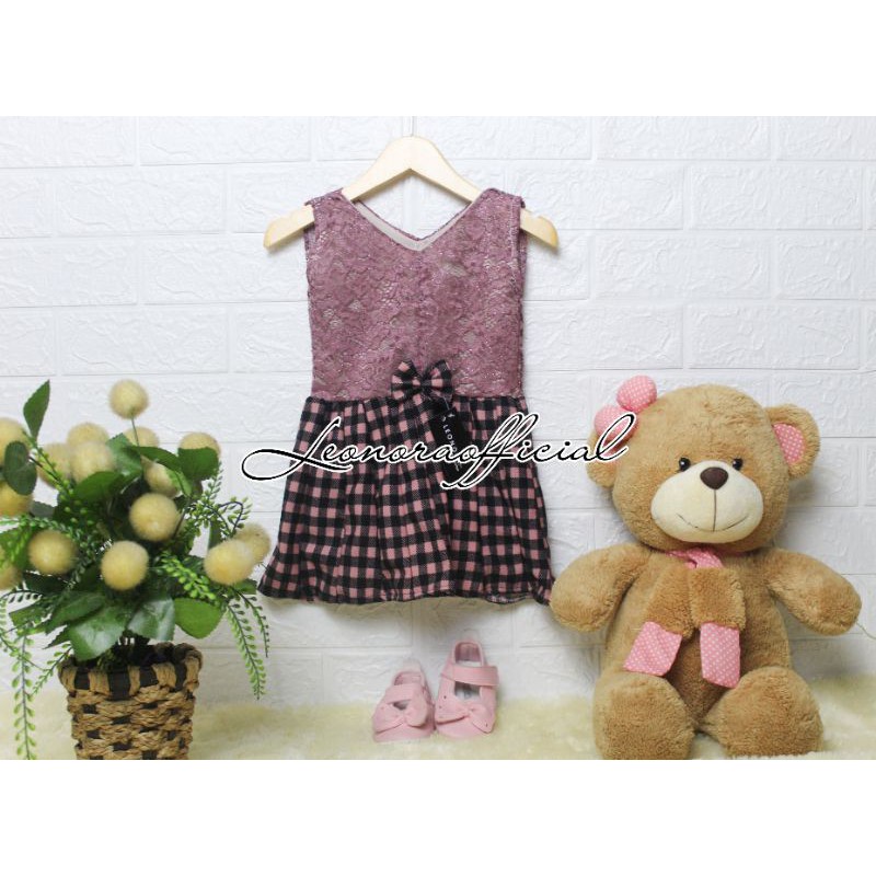 Dress Anak Brukat / Dress pesta anak / Dress Anak Katung