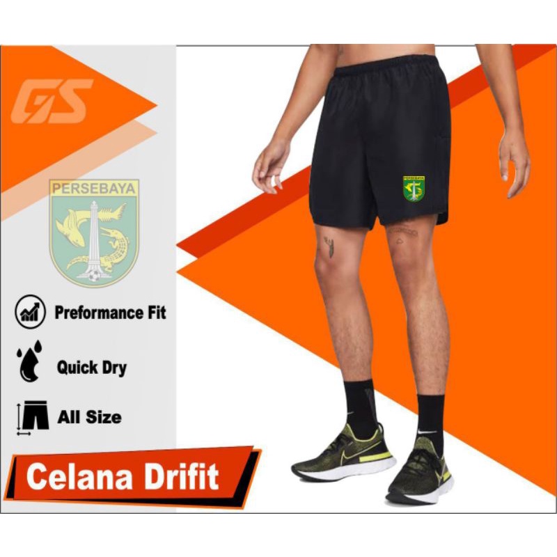 celana olahraga pria pendek Persebaya celana wani sepak bola dryfit