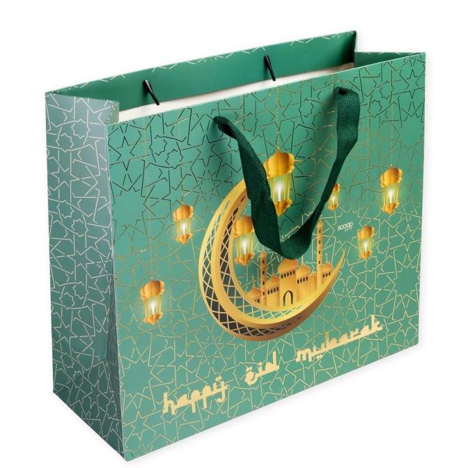 

favorit] Scoop Kantong Kertas Lebaran Ramadhan Paper Bag Premium Tebal Gold 624