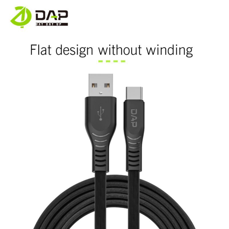 Kabel Data DAP D-CBT100 TYPE-C Kabel Charger DAP DCBT100 TIPE C Kabel Casan DAP D-CBT100 USB TYPE-C