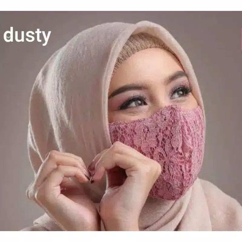 MASKER MODEL MASHA/MASKER HIJAB/MASKER BRUKAT/MASKER KONDANGAN/MASKER PESTA