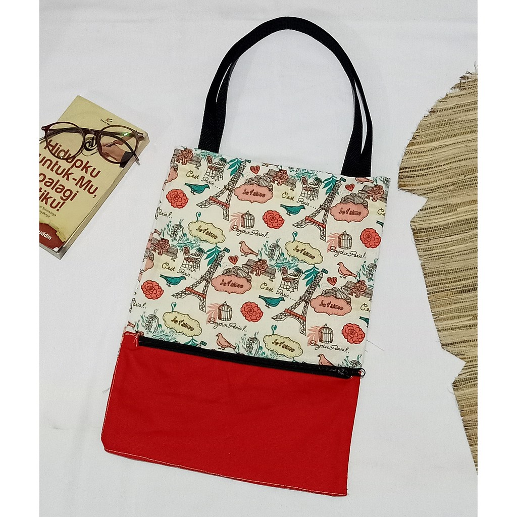  Tote  bag  Tas  Kuliah  Sekolah Wanita Kanvas canvas Tote  