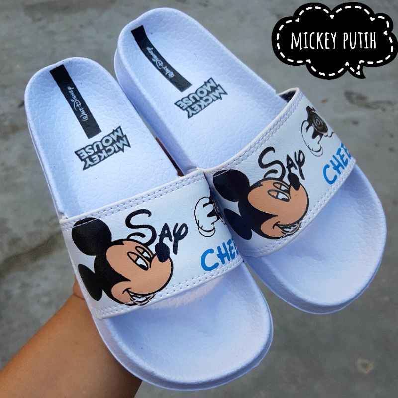 Sandal Slop Anak Kids Kartun Mickey Minnie X Disney