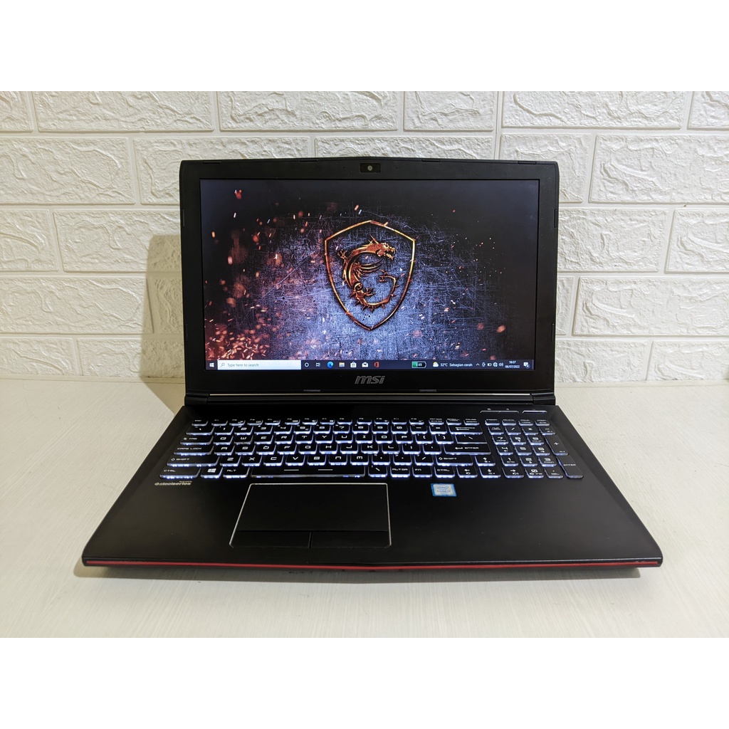 MSI GP62 6QE Core i7 6700HQ VGA Nvidia GTX 950 Laptop Second Bekas Gaming SSD Gen6 Gen 6 GTX950