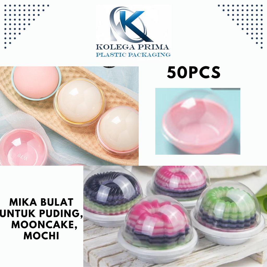 MIKA MOONCAKE/ MIKA MOCHI/ MIKA CUPCAKE/ MIKA PUDING/ EGG YOLK PUFF BULAT ISI 50PCS