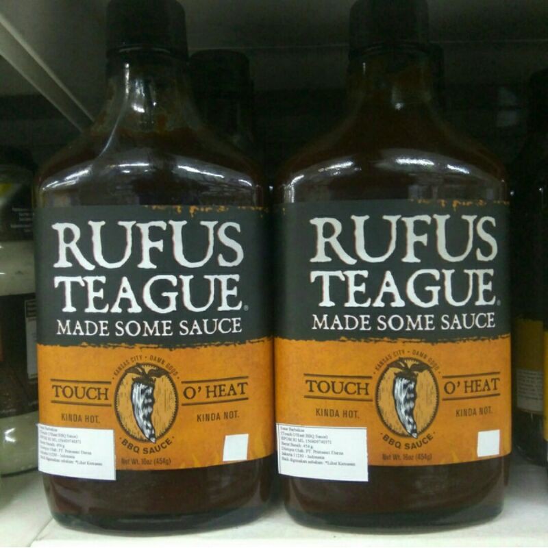 

RUFUS TEAGUE BBQ SAUCE TOUCH O'HEAT 16oz (454gr)