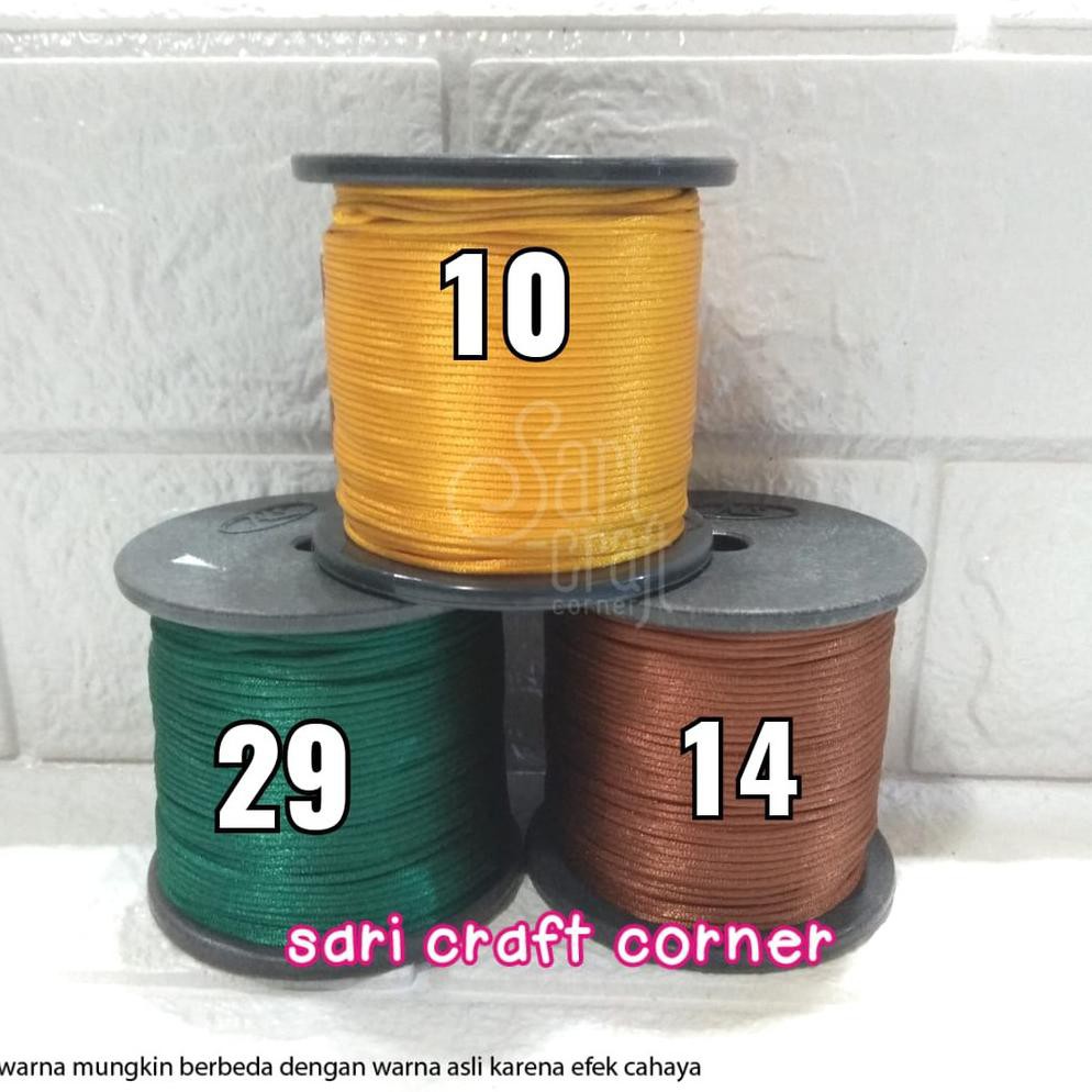 

Tali Satin Cina 1mm Tali Gelang Tas Macrame - 100 Yard (KODE V8469)