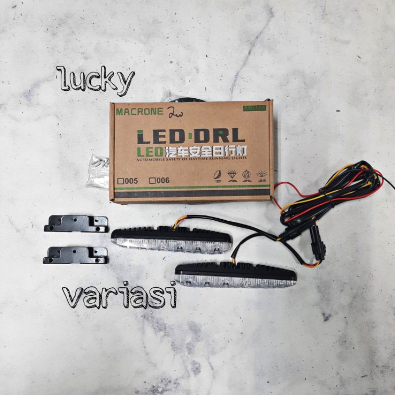 LED DRL SEIN RUNNING DRL FORTUNER + sein