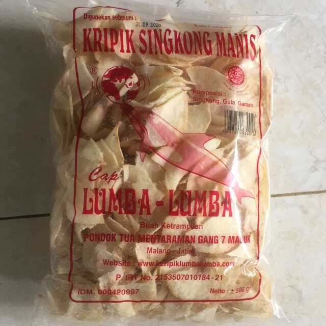 

Keripik singkong lumba lumba manis best seller