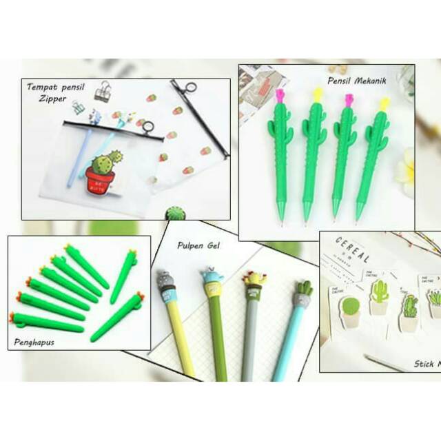 

Bundle Pulpen Gel, Penghapus, Pensil Mekanik, Stick Note, T.P Zipper