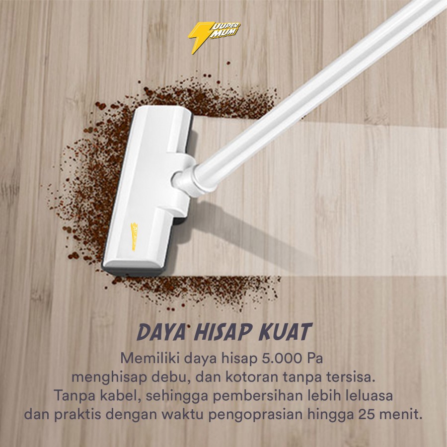 ZUUPERMUM CORDLESS STICK VACUUM CLEANER ZP-03 / PENYEDOT DEBU