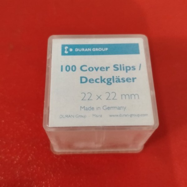 

BIGSALE Cover Glass 22x22 mm. Duran. Cover Slips. 100 slides LAB shopee
