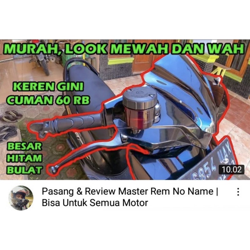 Master Rem  kiri kanan set tabung CNC+Kabel sesuai foto