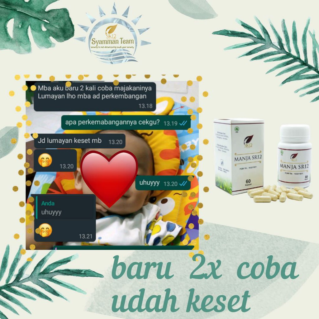 MANJAKANI SR12 HERBAL PELANCAR HAID AMPUH OBAT KEPUTIHAN / KISTA / PROMIL BPOM