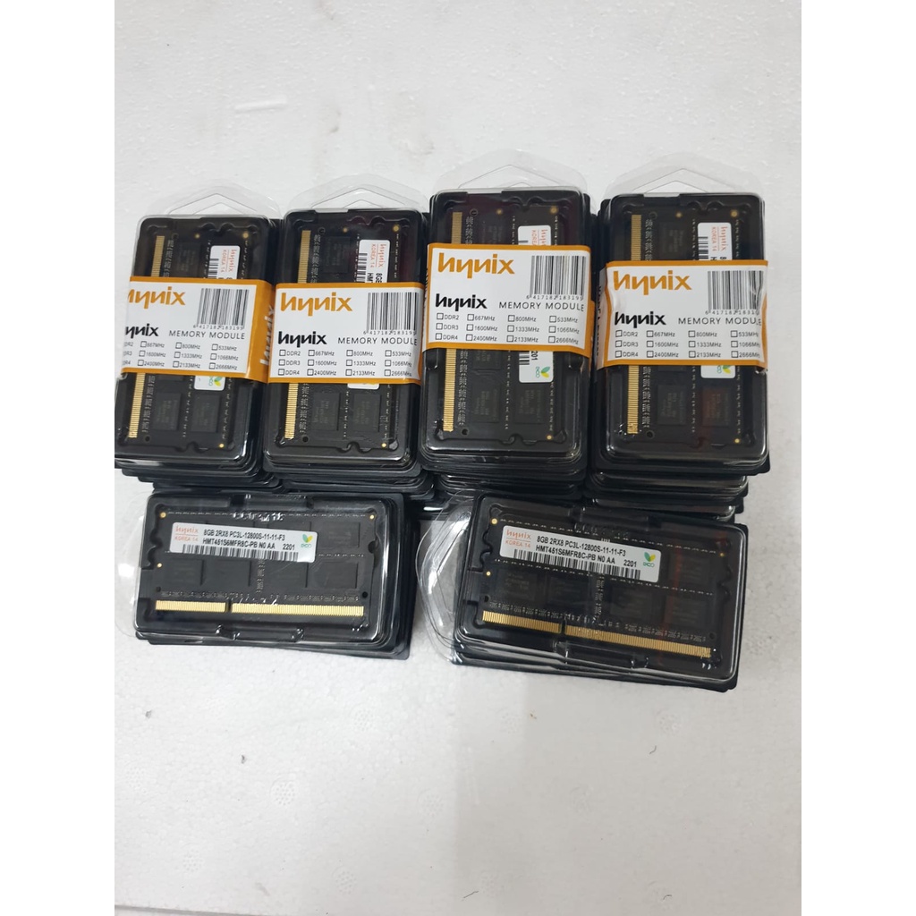 RAM Memory Sodim - 8GB pc3L - 12800 - Garansi 1 Tahun Tukar Baru