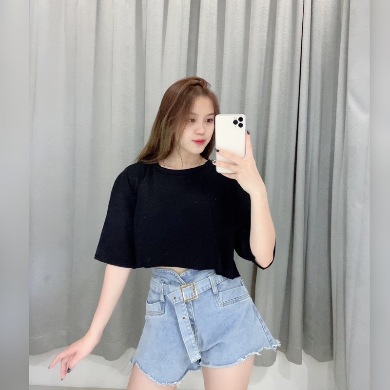 Oversize  Croptee | Crop Top Korea KODE 1679