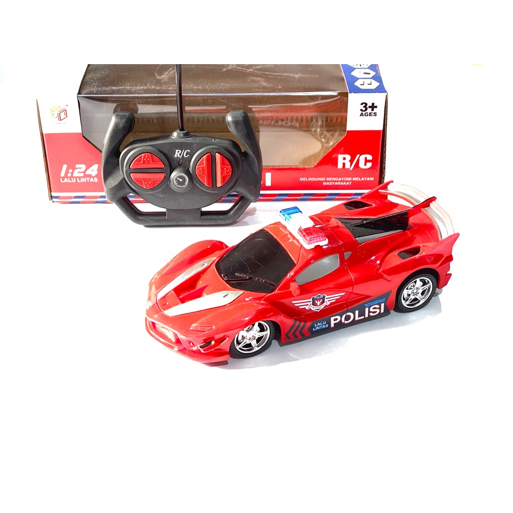 M185 Mainan Mobil POLISI R/C POLICE Car Remote Control | Remot Kontrol