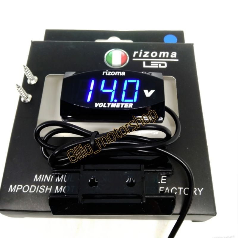 Voltmeter Aki Digital /Voltmeter Pengukur Aki Digital Rizoma Original Universal Motor