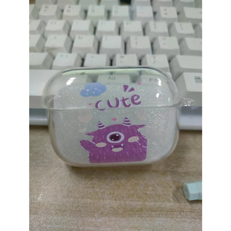 Soft Case TPU Transparan Motif Kartun Cover Airpods Pro