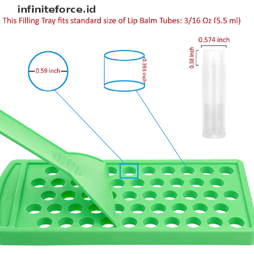 (infiniteforce.id) 2pcs / Set Spatula + Scraper + Lip Balm / Lip Gloss / Wax Diy