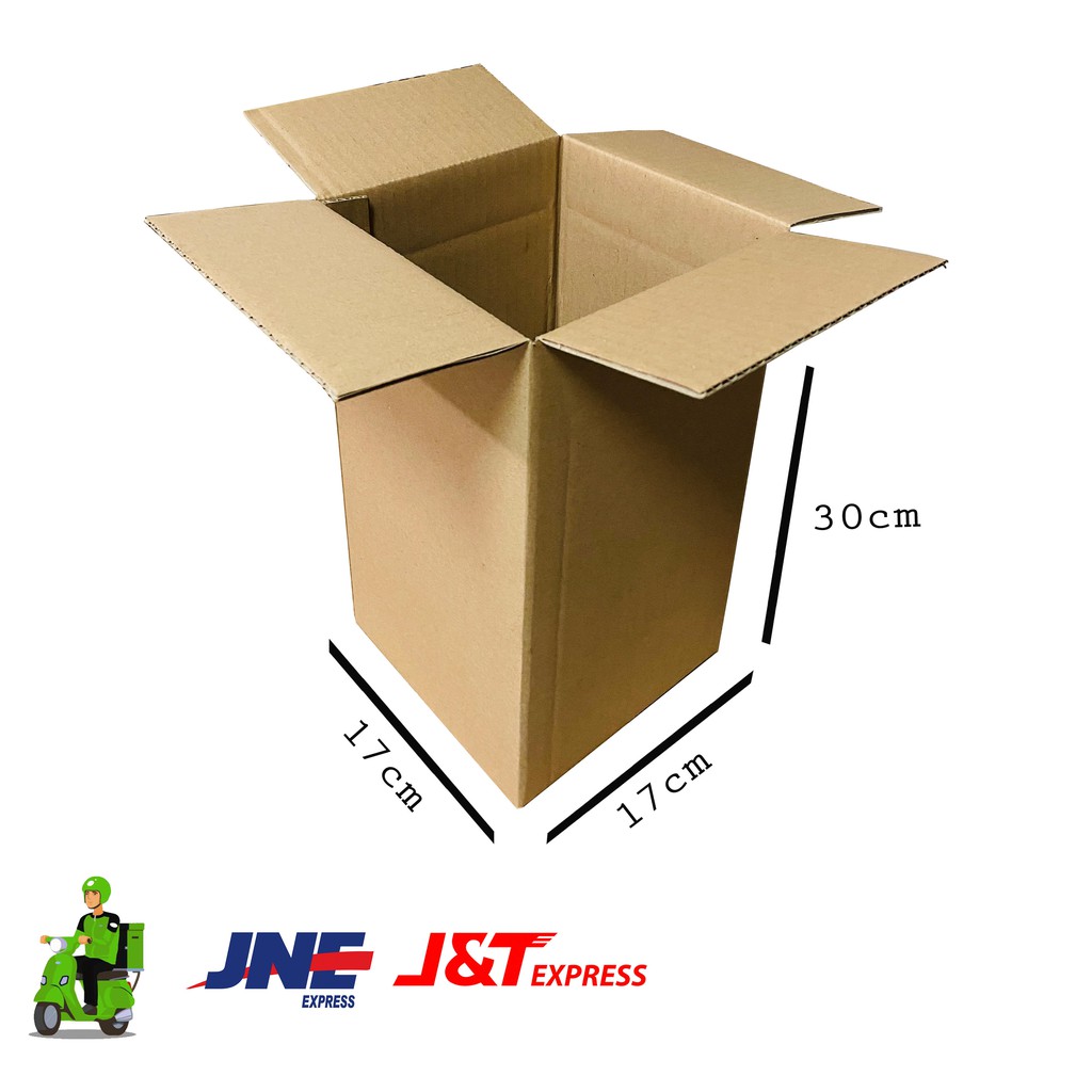 

Kardus Polos Baru uk. 17x17x30 cm