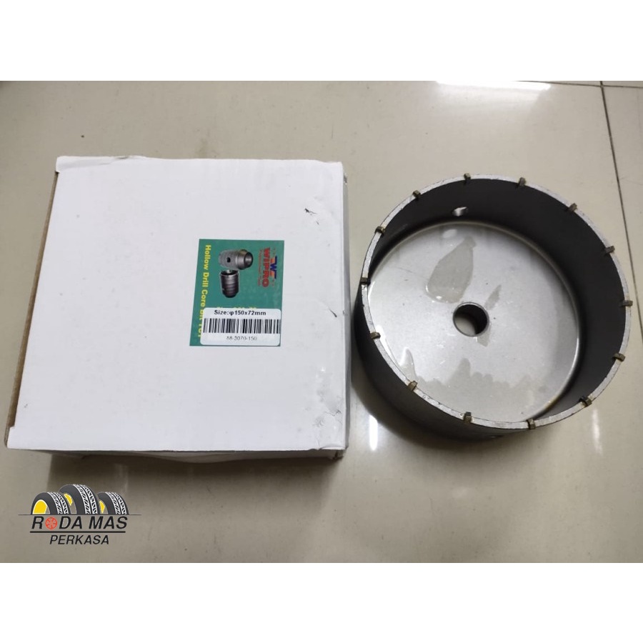 Hole Saw Mata Bor Tembok Beton Hollow Drill TCT Bit 150mm Wipro RMP
