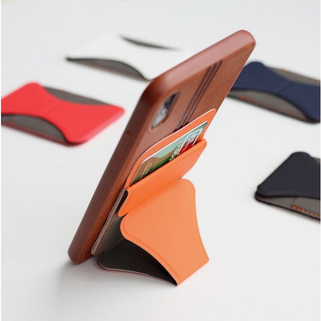 CS001 Phone Holder Hp Magnetic 3 In 1 Sticky Card Holder Sticker Folding Tempat Kartu Handphone S1160