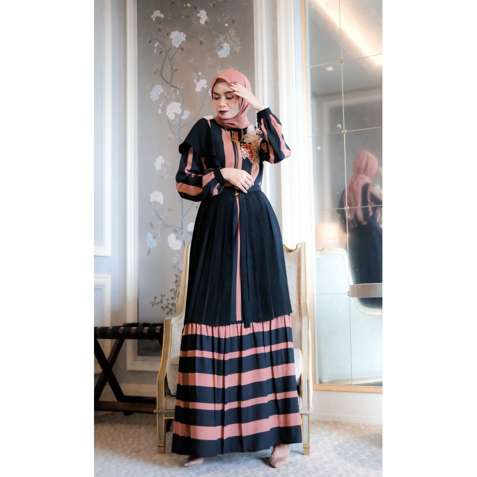 FAKHEERA LUXURY DRESS SET BY DCL PREMIUM GAMIS SYAR'I STYLISH TERBARU