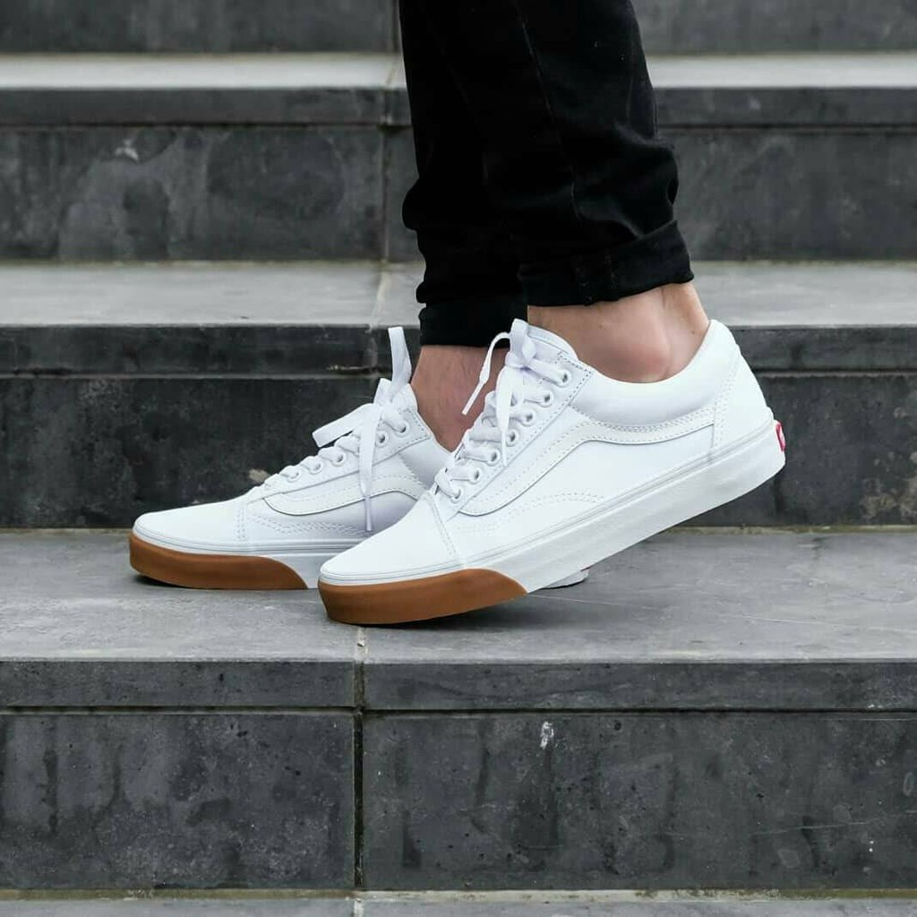 tenis vans old skool gum bumper