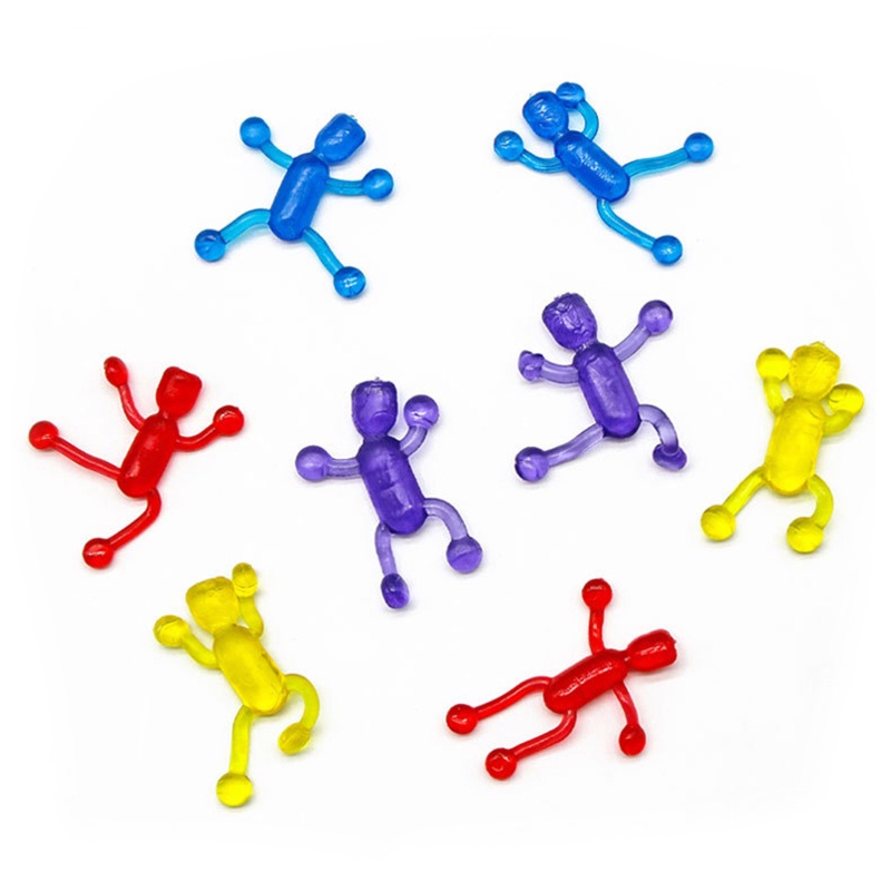 Mary Squishy Little Man Toy Sticky Fidget Sensory Decompressing Toy Permainan Lempar Keluarga