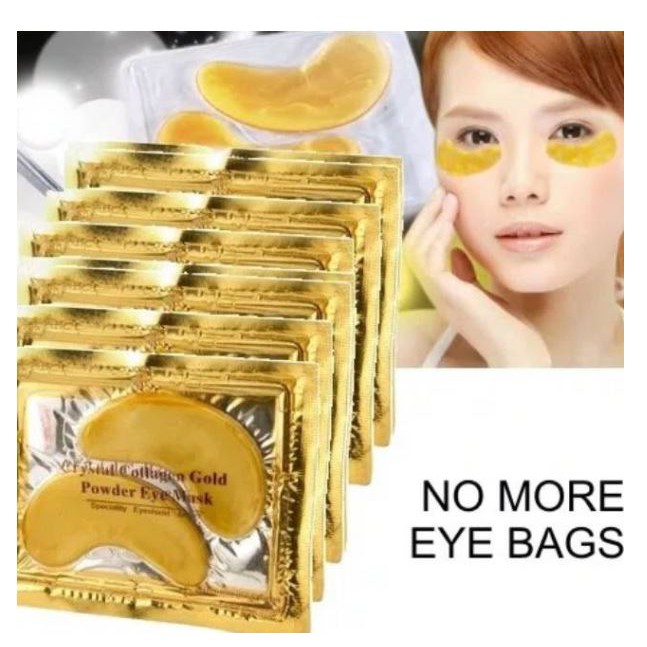 (SKR) Masker Mata Collagen Gold Powder Crystal Eye Mask Bag Naturgo Terlaris