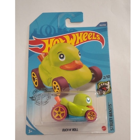 Diecast Hot Wheels DUCK N ROLL Hijau HW Hotwheels Mobil Mainan Anak Karakter Bebek Binatang Lot P 20