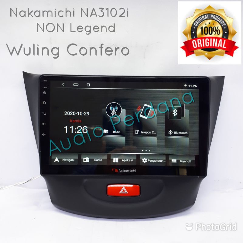 Head unit Android Wuling Confero Nakamichi NA 3102i 10 inch