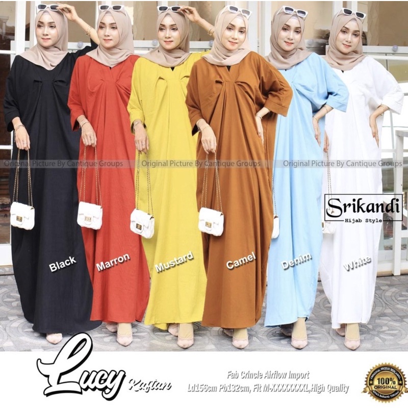 RESIN FASHION - LUCY KAFTAN POLOS LENGAN PANJANG