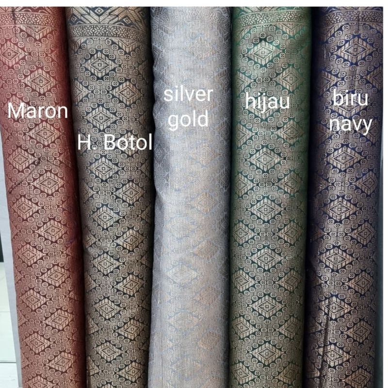 songket tenun semi palembang, bahan songket, songket palembang