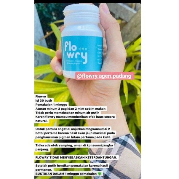 

Flowry Suplement kulit memutihkan dalam 7 hari (SIAP KIRIM❤️)