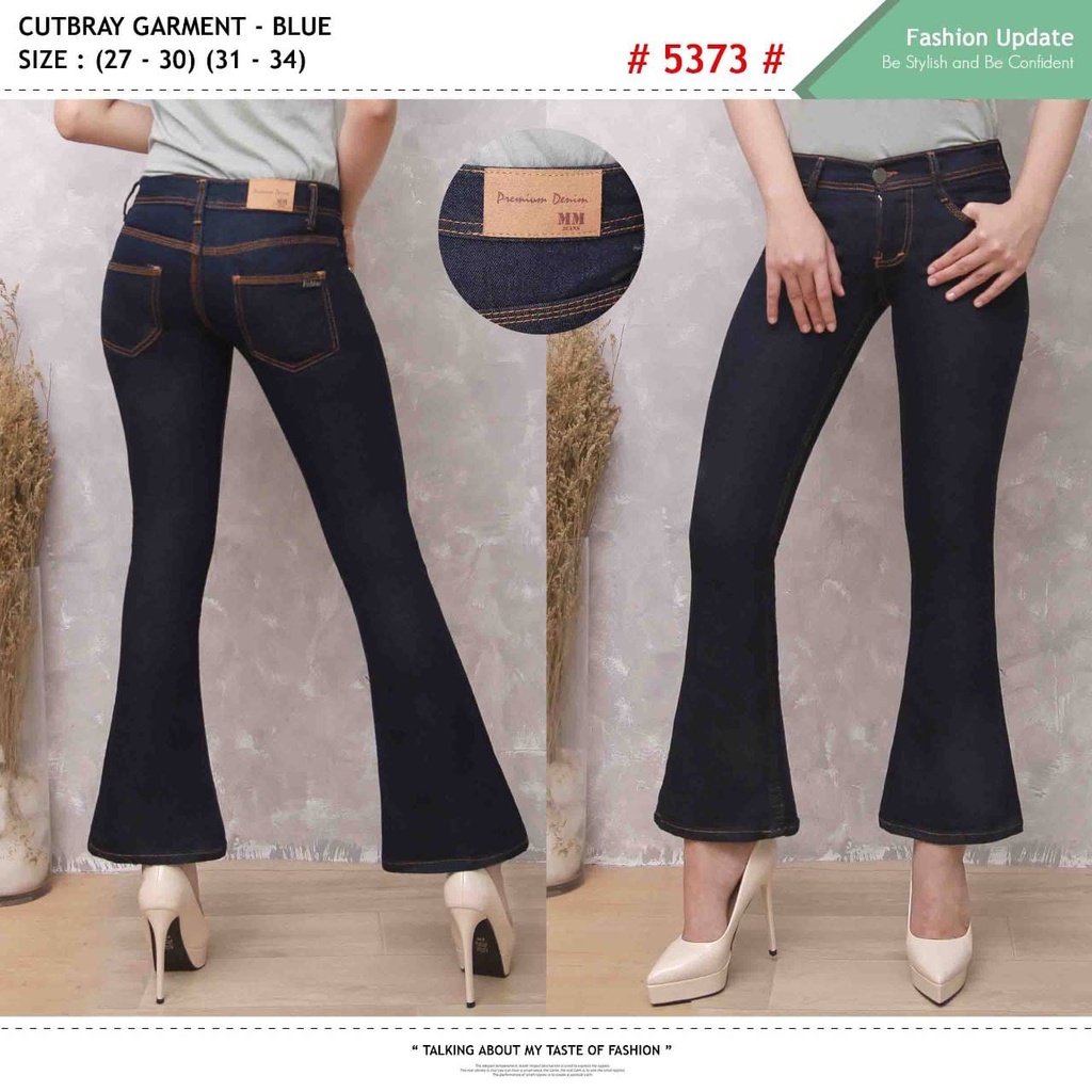 Celana Panjang Jeans Wanita Highwaist Cutbray 27-30 31-34 Bisa Bayar Ditempat(COD)