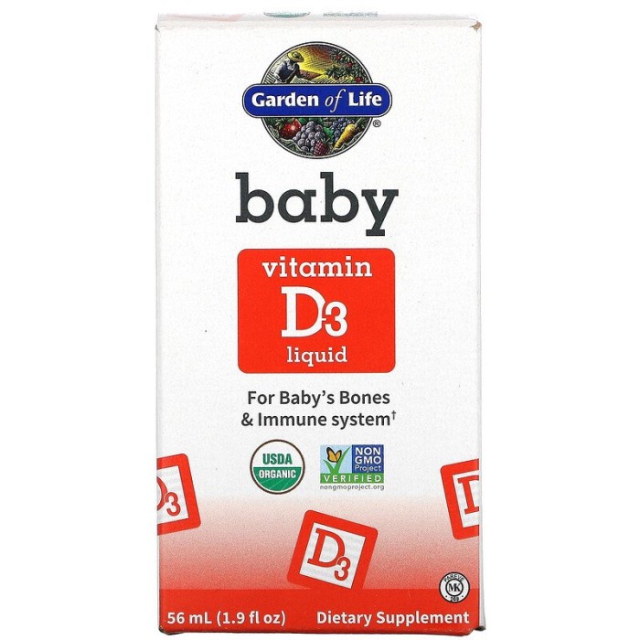 Garden of Life Baby Vitamin D3 Liquid 56 ml