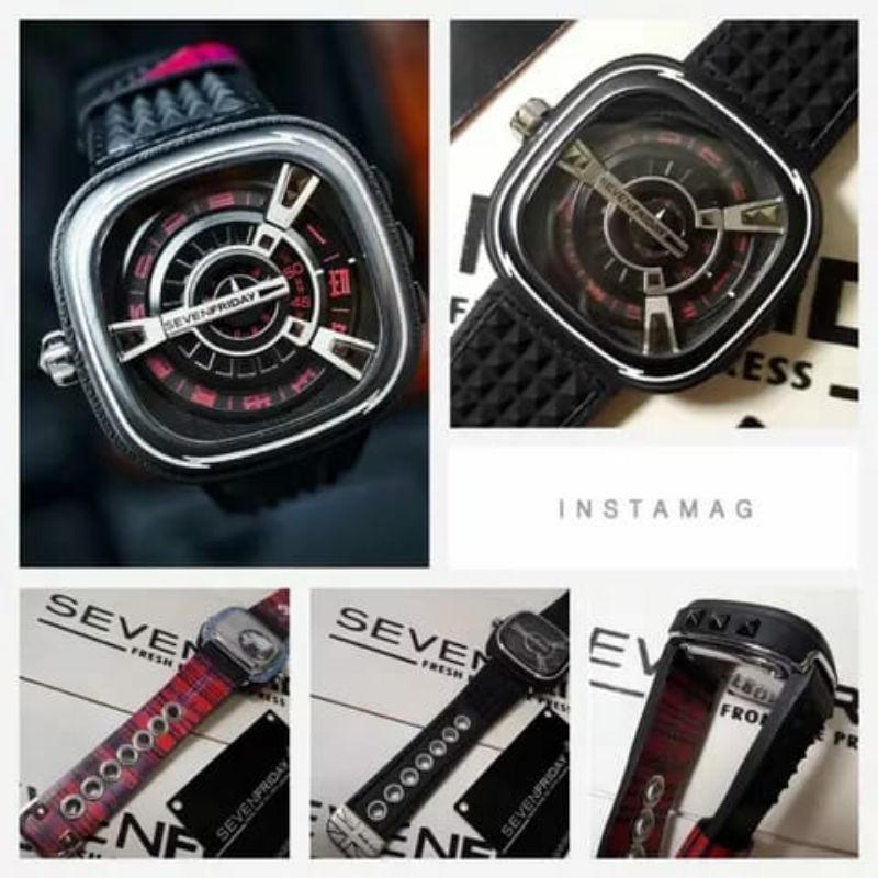 Jam tangan SEVEN FRIDAY SF M1/04 Punk, mesin automatic Japan fullset