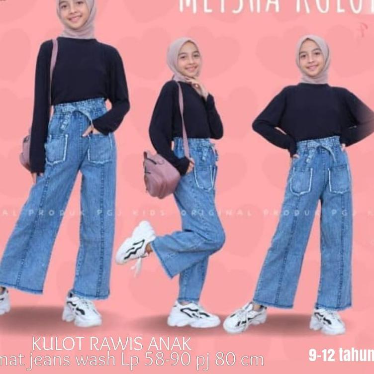 [KODE PS6YD] KULOT JEANS ANAK UMUR 9-12 TAHUN