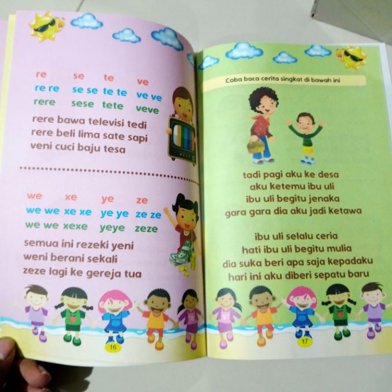 buku cepat pintar belajar membaca, 32 halaman(16×24cm)