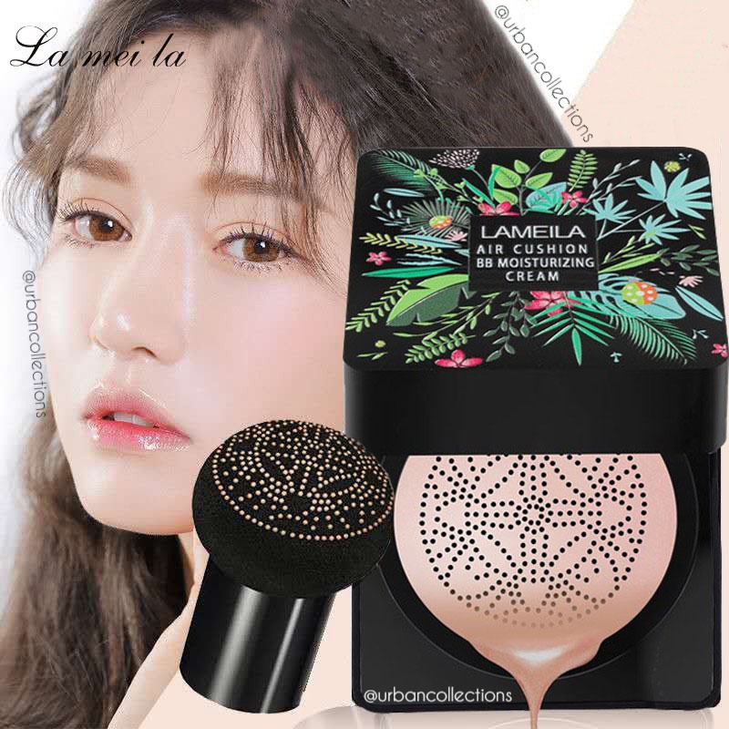 ORIGINAL Lameila Mushroom Air Cushion BB Mosturizing Cream Bedak Korea Glowing Mencerahkan Wajah BB 