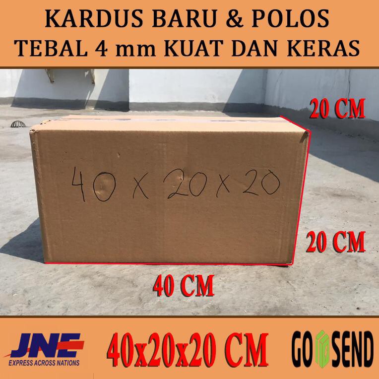 

kardus box karton polos uk 40x20x20