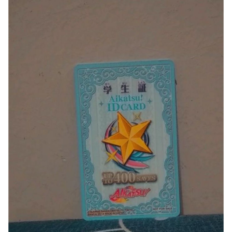 KARTU ID CARD BLUE + KARTU DGN TANDA TANGAN AIKATSU ASLI