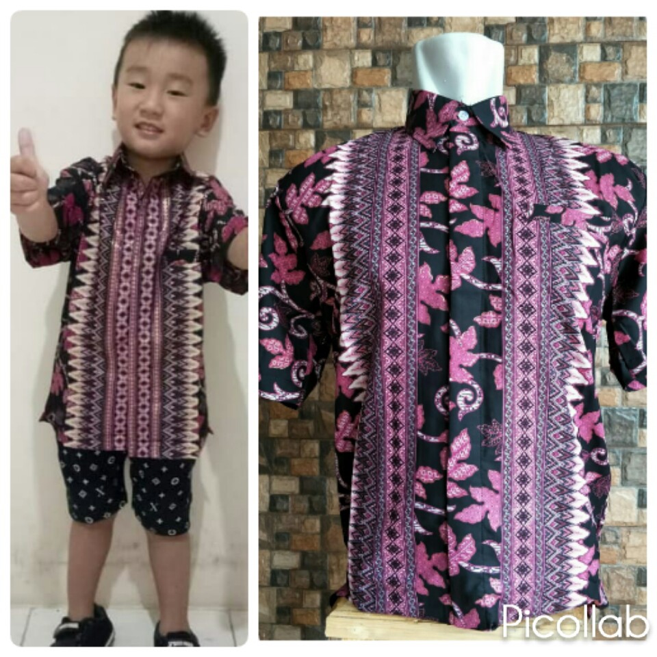 Cauple Kemeja Batik Ayah Dan Anak