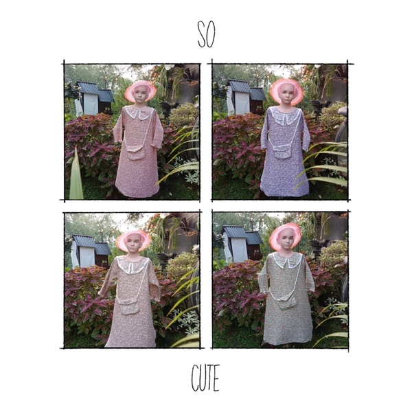 Dress Biral Baju Anak Naik Turun Bahan hyget premium  usia 2-10T Setcel Naik Turun Setelan Viral Di 