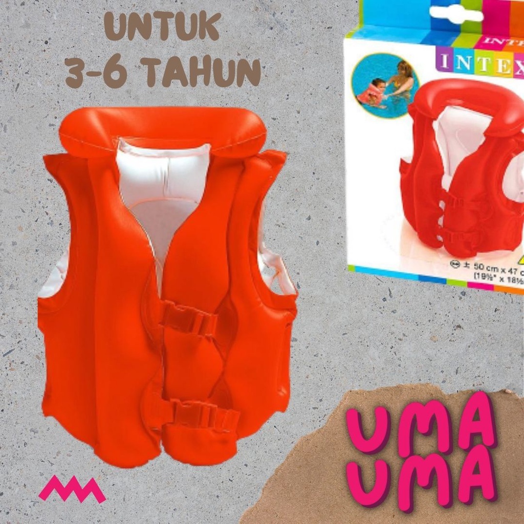 [INTEX] Pelampung Rompi Untuk Anak Usia 3-6 Tahun - Swim Vest - 58671